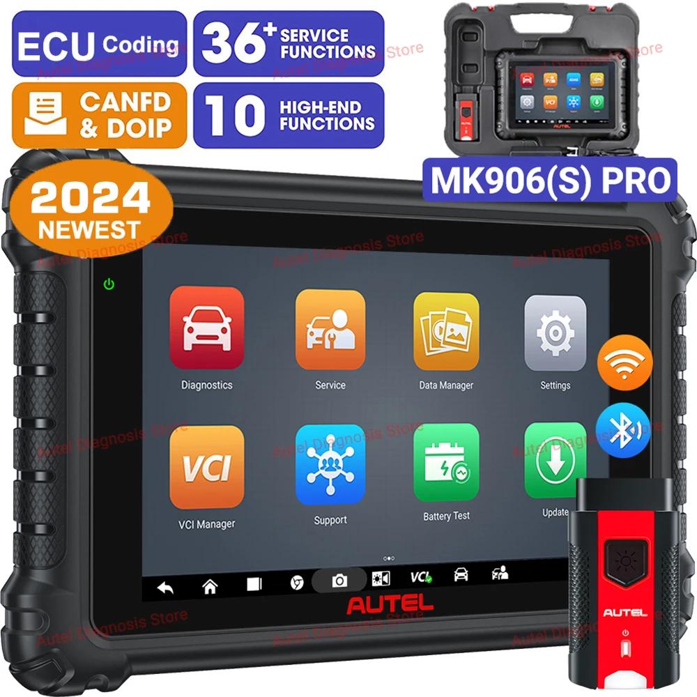Autel MaxiCOM MK906S PRO ڵ  , OBD2 ڵ ĳ, ECU ڵ Ȱ ׽Ʈ, CAN FD DoIP mk906pro Autel ĳ